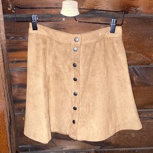 Suede Mini Skirt